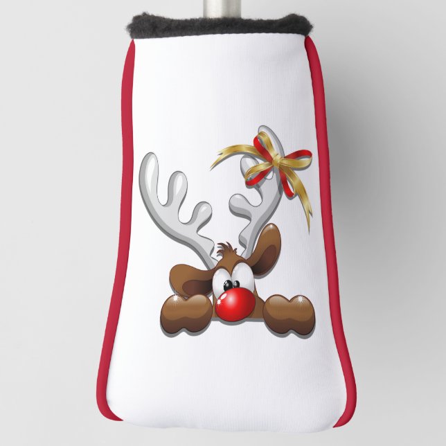 Rentier Puzzled Weihnachtsmann Golf Headcover (Rotieren 90)