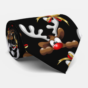 Rentier Puzzled Weihnachtsmann Krawatte