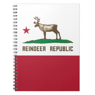 Rentier Republic California Flag Karibik Notizblock