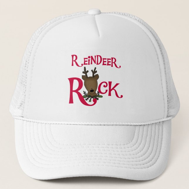 Rentier Rock Tshirts und Geschenke Truckerkappe (Vorderseite)