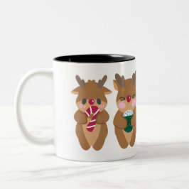 Rentier Roundup: Hot Cocoa Time Zweifarbige Tasse