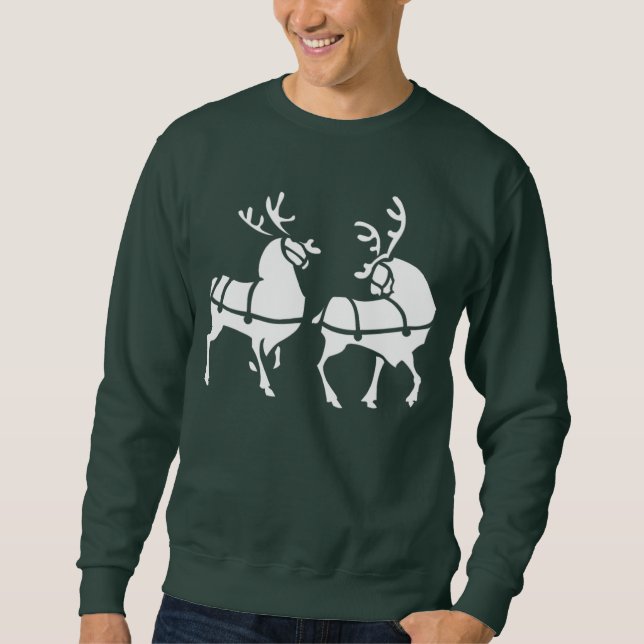 Rentier Shirt Weihnachten T - Shirt und Geschenke (Vorderseite)