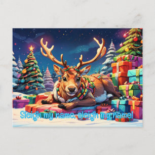 Rentier spielt lustige Weihnachten