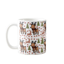 Rentier süße Blumen-Tasse