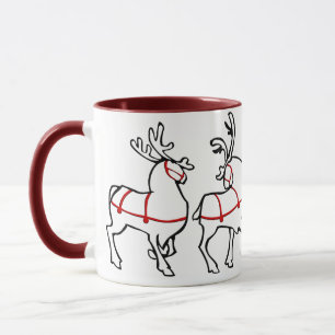 Rentier Tasse Coffee Cup Custom Weihnachtsdekor