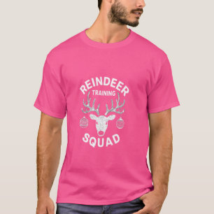 Rentier Training Squad Team Weihnachtslauf T-Shirt