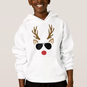 Rentier und Sonnenbrille, Weihnachten Hoodie