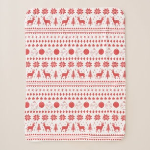 Rentier und Weihnachten Sherpadecke
