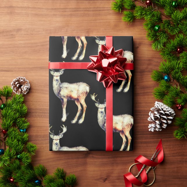 Rentier - Weihnachten Niedlich Geschenkpapier (Feiertagsgeschenk)