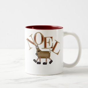 Rentier WEIHNACHTEN Zweifarbige Tasse