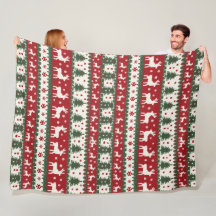 Rentier-Weihnachts-Fleece-Decke