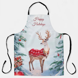 Rentier Weihnachtsfeiertag Schürze