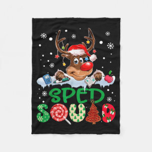 Rentier-Weihnachtsmann-Hut Sped-Team Lehrer Lustig Fleecedecke