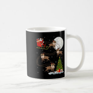 Rentier Weihnachtsmann Schlitten Fliegend Lustig M Kaffeetasse