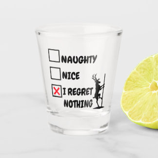 Rentier-Weihnachtsreue Schnapsglas