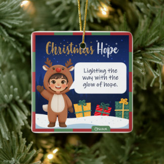 Rentier-Weihnachtsschmuck Keramikornament