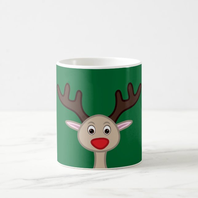 Rentierchartoon Kaffeetasse (Mittel)