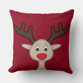 Rentierchartoon Kissen