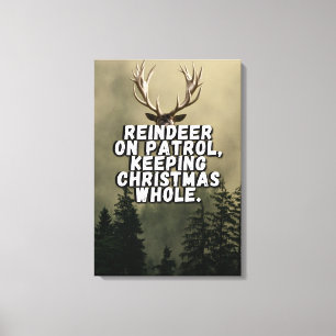Rentiere Christmas Statement Leinwand Wall Art