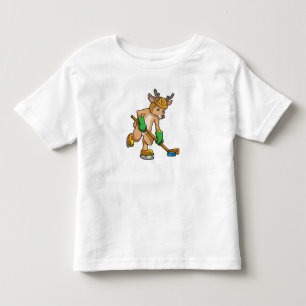 Rentiere im Eishockey mit Hockeystick Kleinkind T-shirt