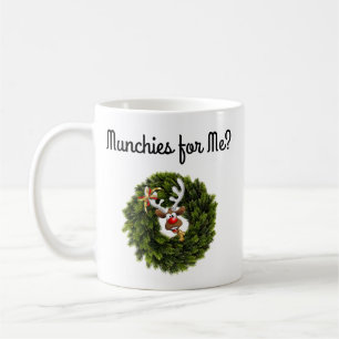 Rentiere im Kranz Kaffeetasse