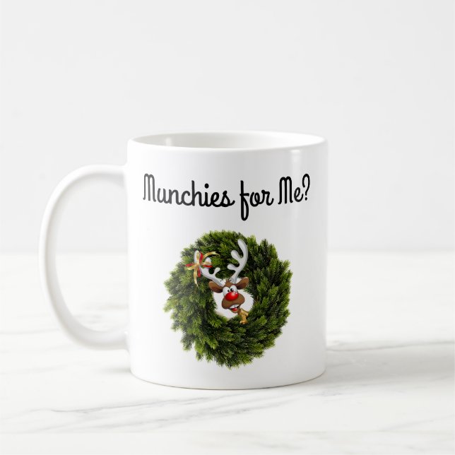 Rentiere im Kranz Kaffeetasse (Links)