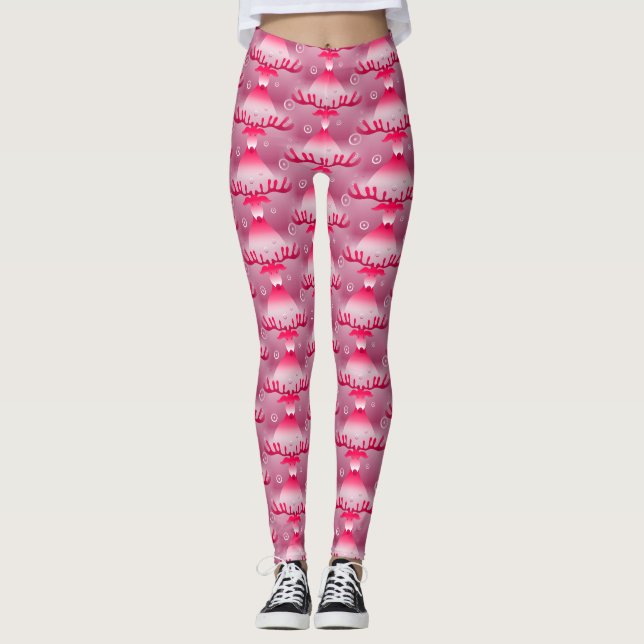 Rentiere Leggings (Vorderseite)
