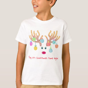 Rentiere und Ziergegenstände Kinder T - Shirt