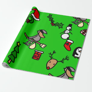 Rentierfeste Geschenkpapier