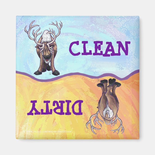 Rentiergeschenke und -zubehör magnet (Vorne)