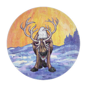 Rentiergeschenke und -zubehör schneidebrett