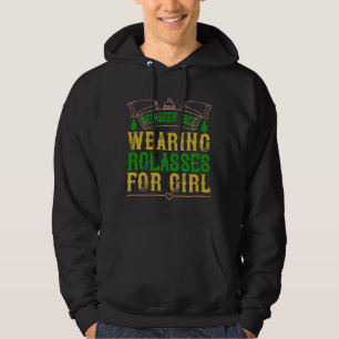 Rentiergesicht, Brille für Mädchen tragen Hoodie