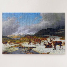Rentierherde im Norden von Røros