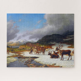 Rentierherde im Norden von Røros