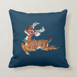 Rentierkissen Vintager Kunst Kissen