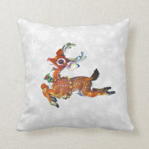 Rentierkissen Vintager Kunst