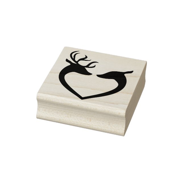 Rentierkunst Liebe Briefmarke Gummistempel (Stempel)