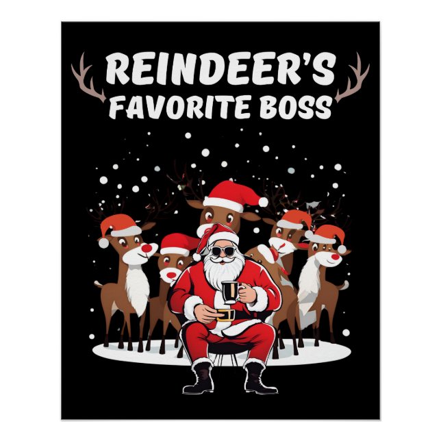 Rentiers Lieblingsboss Poster (Vorderseite)