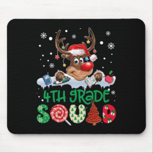 Rentiersantahat 4. Klasse Squad Lehrer Weihnachten Mousepad