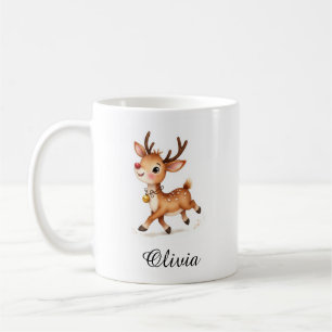 Rentierschale mit individuellem Namen - Personalis Kaffeetasse
