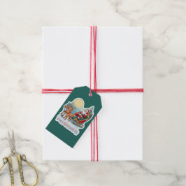Rentierschlitten mit Rudi -  Geschenkanhänger