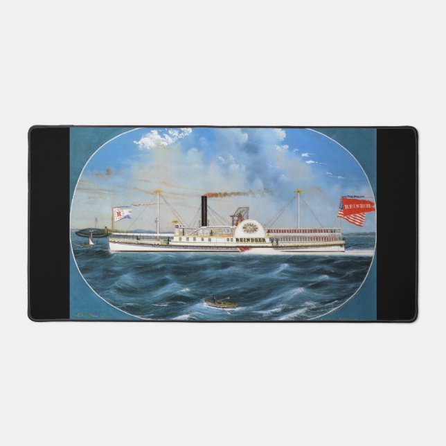 Rentiersteamboat 1850 schreibtischunterlage (Vorderseite)