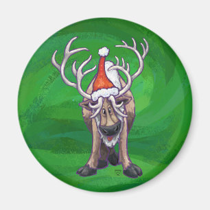 Rentierweihnachtsfest auf Green Magnet