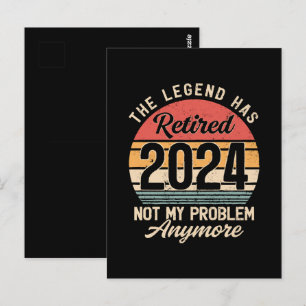 Rentner 2024 Nicht Mein Problem Mehr Postkarte