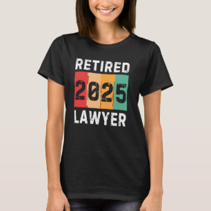 Rentner 2025 Anwalt Vintage Retro Ruhestand T-Shirt