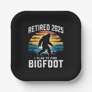 Rentner 2025 Ich Plane Bigfoot Ruhestand Zu Finden Pappteller