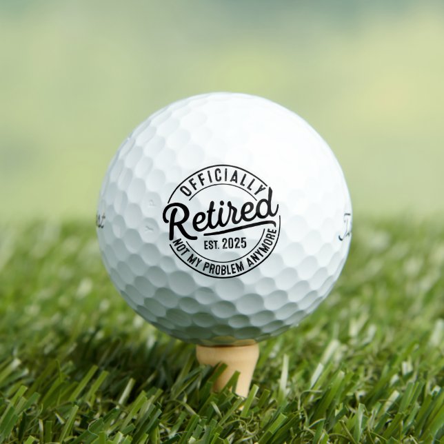 Rentner 2025 Nicht Mein Problem Mehr Ruhestand Golfball (Insitu T-Shirt)