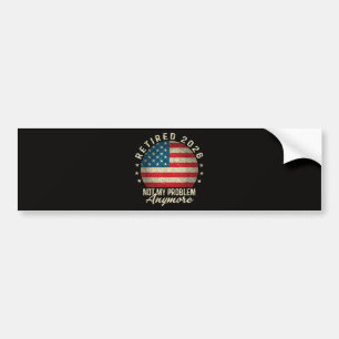 Rentner 2026 nicht mehr mein Problem US-Flagge Autoaufkleber