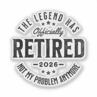 Rentner 2026 nicht mehr mein Problem Vintage Retro Aufkleber