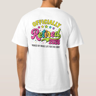 Rentner 2026 Ruhestand Männer Frauen Humor T-Shirt
